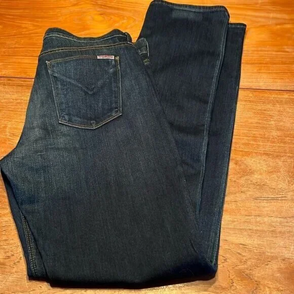 Hudson Tilda mid rise Cigarette Jean dark wash whiskering fading Size 31 - Picture 6 of 14